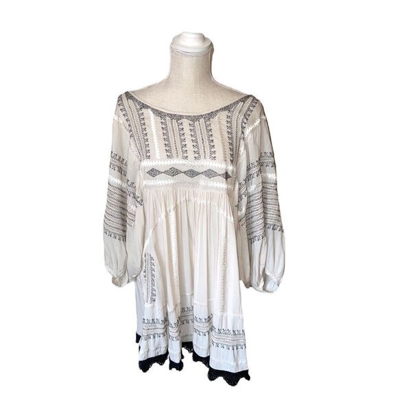 Free People Wild One Embroidered Top - Picture 2 of 16